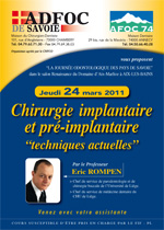 Journée Odontologique des Pays de Savoie – 24 mars 2011